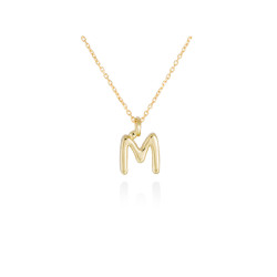 Colgante Letra M Oro