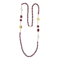 Collar Flappers agata burgundy